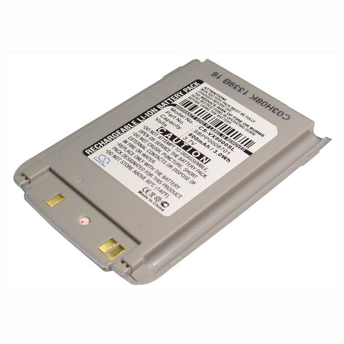 3.7V, 800mAh, Li-ion Battery fits Lg, Vx8000, Vx-8000, 2.96Wh