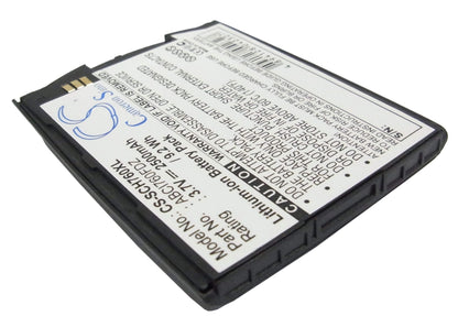 3.7V, 2500mAh, Li-ion Battery fits Samsung, Sch-i760, 9.25Wh