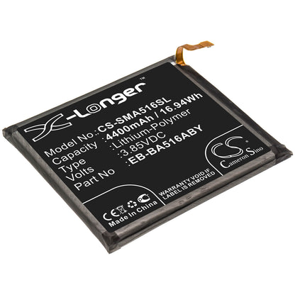 3.85V, 4400mAh, Li-Polymer Battery fits Samsung, Galaxy A51 5g, Galaxy A51 Uw 5g, 16.94Wh