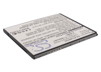 3.7V, 1600mAh, Li-ion Battery fits Zte, U887, 5.92Wh