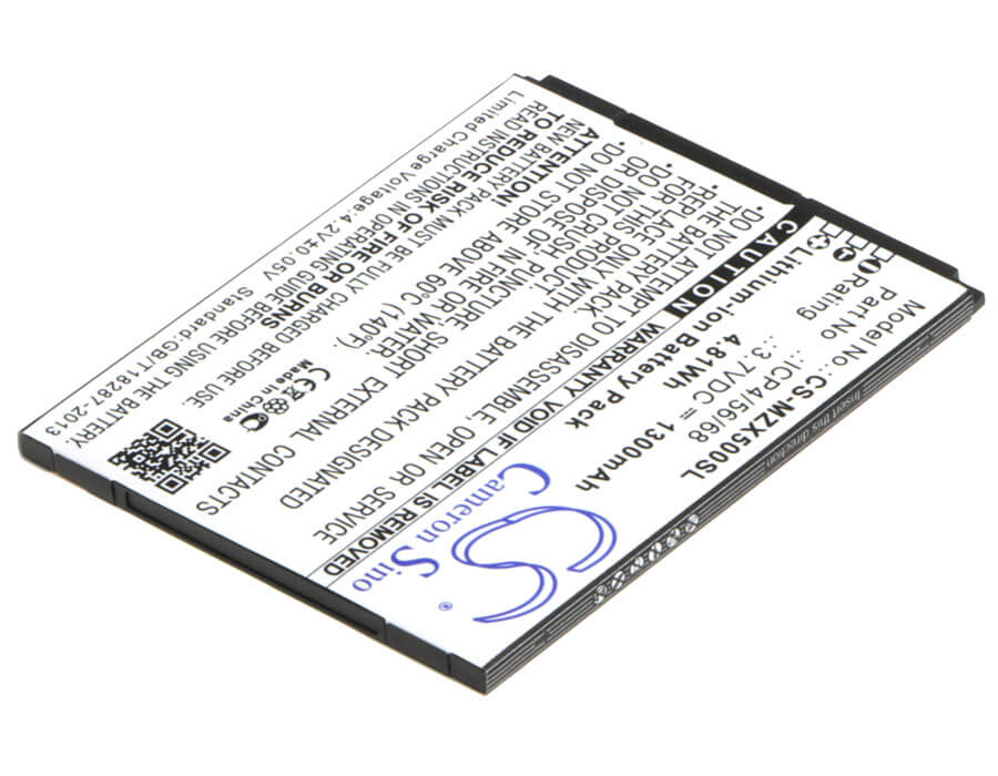 3.7V, 1300mAh, Li-ion Battery fits Navon, Mizu X5, 4.81Wh