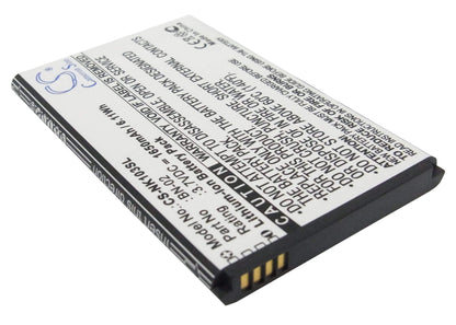 3.7V, 1650mAh, Li-ion Battery fits Nokia, Nokia Xl, Rm-1030, 6.105Wh