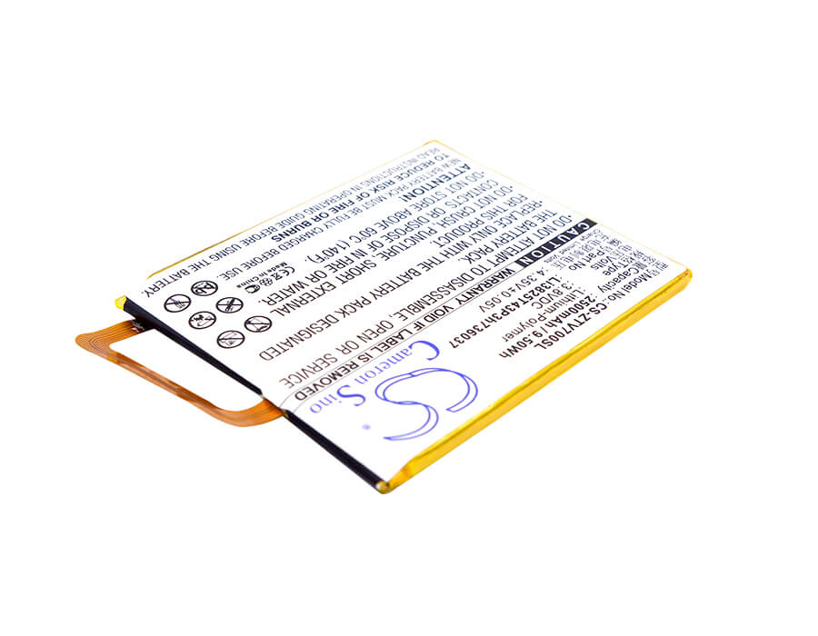 3.8V, 2500mAh, Li-Polymer Battery fits Zte, Blade A2, Blade V7, 9.5Wh