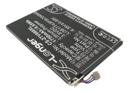 3.8V, 1750mAh, Li-Polymer Battery fits Zte, Athena, Grand S, 6.65Wh