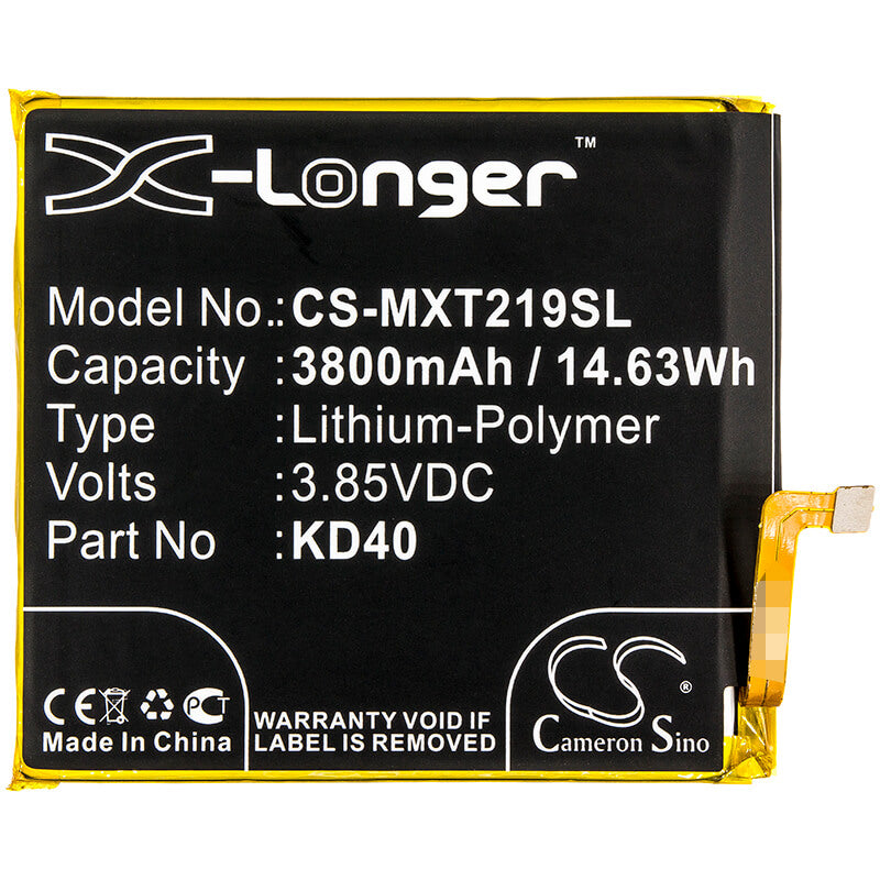 3.85V, 3800mAh, Li-Polymer Battery fits Motorola, Moto G8 Plus, Xt2019-1, 14.63Wh