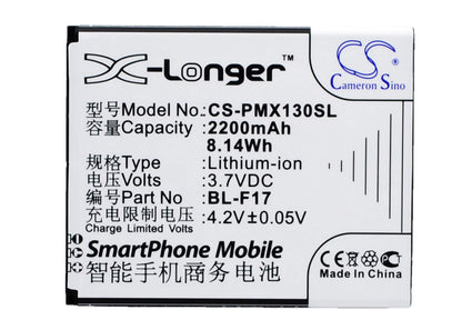 3.7V, 2200mAh, Li-ion Battery fits Phicomm, 2s, X130, 8.14Wh