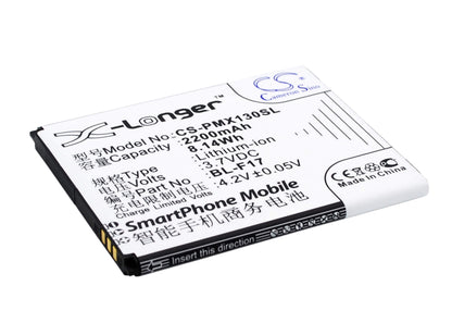 3.7V, 2200mAh, Li-ion Battery fits Phicomm, 2s, X130, 8.14Wh