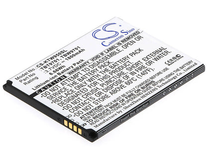 3.7V, 1800mAh, Li-ion Battery fits K-touch, E80, E88, 6.66Wh