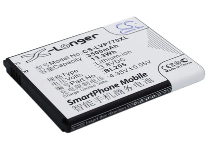 3.8V, 3500mAh, Li-ion Battery fits Lenovo, P770, 13.3Wh