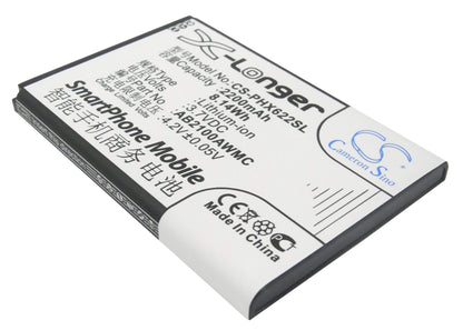 3.7V, 2200mAh, Li-ion Battery fits Philips, V726, W632, 8.14Wh