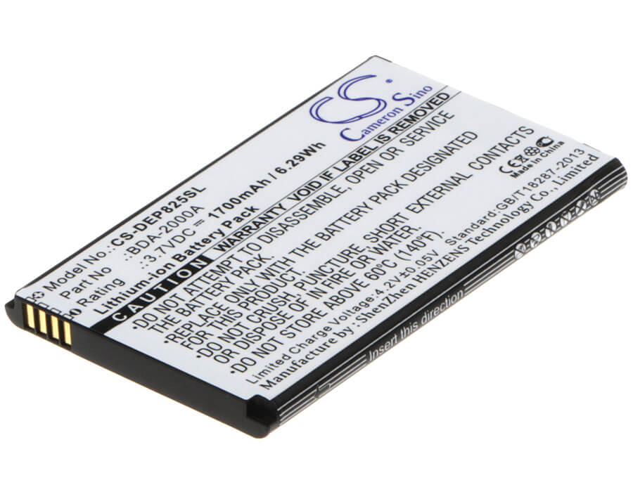 3.7V, 1700mAh, Li-ion Battery fits Doro, 8028, 8030, 6.29Wh