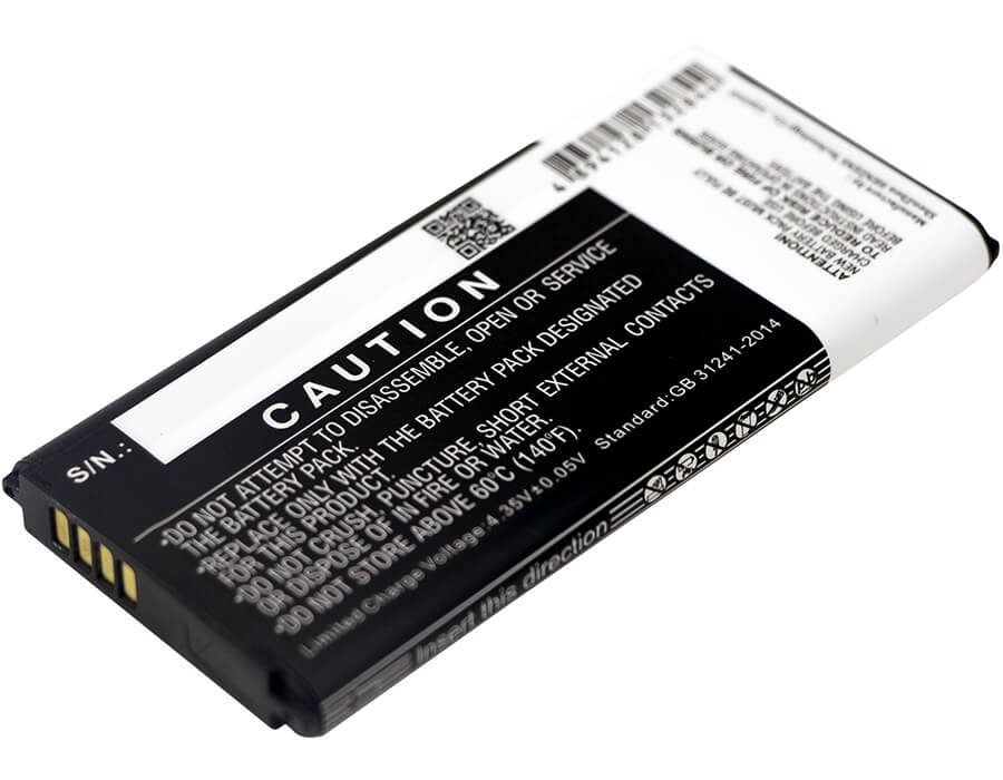 3.8V, 1900mAh, Li-ion Battery fits Samsung, Galaxy S5 Dx, Galaxy S5 Mini, 7.22Wh