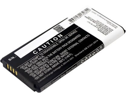 3.8V, 1900mAh, Li-ion Battery fits Samsung, Galaxy S5 Dx, Galaxy S5 Mini, 7.22Wh