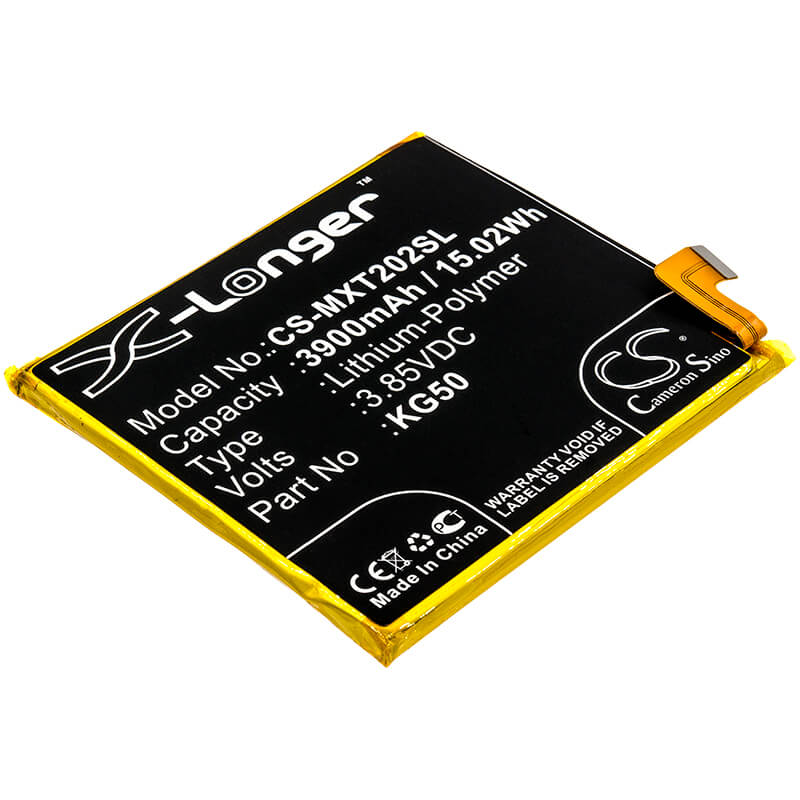 3.85V, 3900mAh, Li-Polymer Battery fits Motorola, Moto One Hyper, Xt2027, 15.015Wh