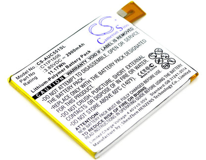 3.85V, 2900mAh, Li-Polymer Battery fits Asus, Zc551kl, Zenfone 3 Laser, 11.165Wh