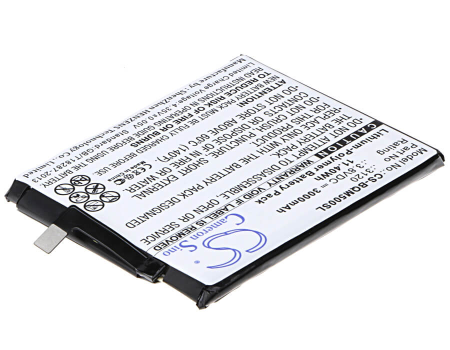 3.8V, 3000mAh, Li-Polymer Battery fits Bq, Aquaris M5, 11.4Wh