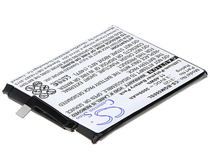 3.8V, 3000mAh, Li-Polymer Battery fits Bq, Aquaris M5, 11.4Wh