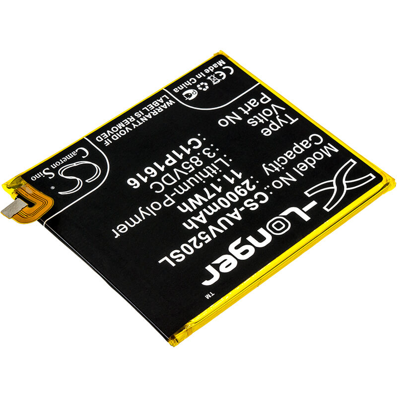 3.85V, 2900mAh, Li-Polymer Battery fits Asus, A006, V520kl, 11.165Wh