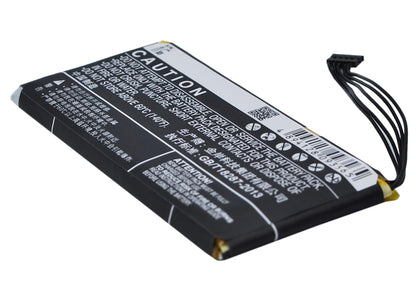 3.7V, 1600mAh, Li-Polymer Battery fits Meizu, M030, Mx, 5.92Wh