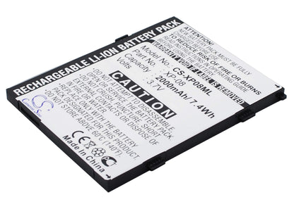 3.7V, 2000mAh, Li-ion Battery fits O2, Xda Flame, 7.4Wh