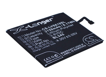 3.8V, 2150mAh, Li-Polymer Battery fits Lenovo, S60, S60-t, 8.17Wh