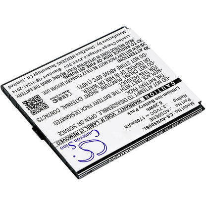 3.7V, 1700mAh, Li-ion Battery fits Archos, 50e Neon, 6.29Wh