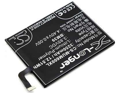3.85V, 3250mAh, Li-Polymer Battery fits Redmi, 6, 6 Dual Sim Td-lte, 12.5125Wh