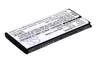 3.7V, 1500mAh, Li-ion Battery fits Nokia, Rm-1013, X2, 5.55Wh