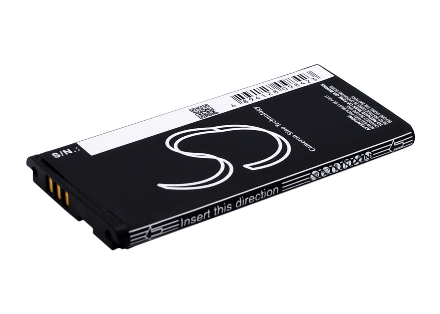 3.7V, 1500mAh, Li-ion Battery fits Nokia, Rm-1013, X2, 5.55Wh