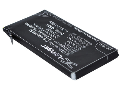 3.75V, 1750mAh, Li-Polymer Battery fits Meizu, M040, M045, 6.5625Wh
