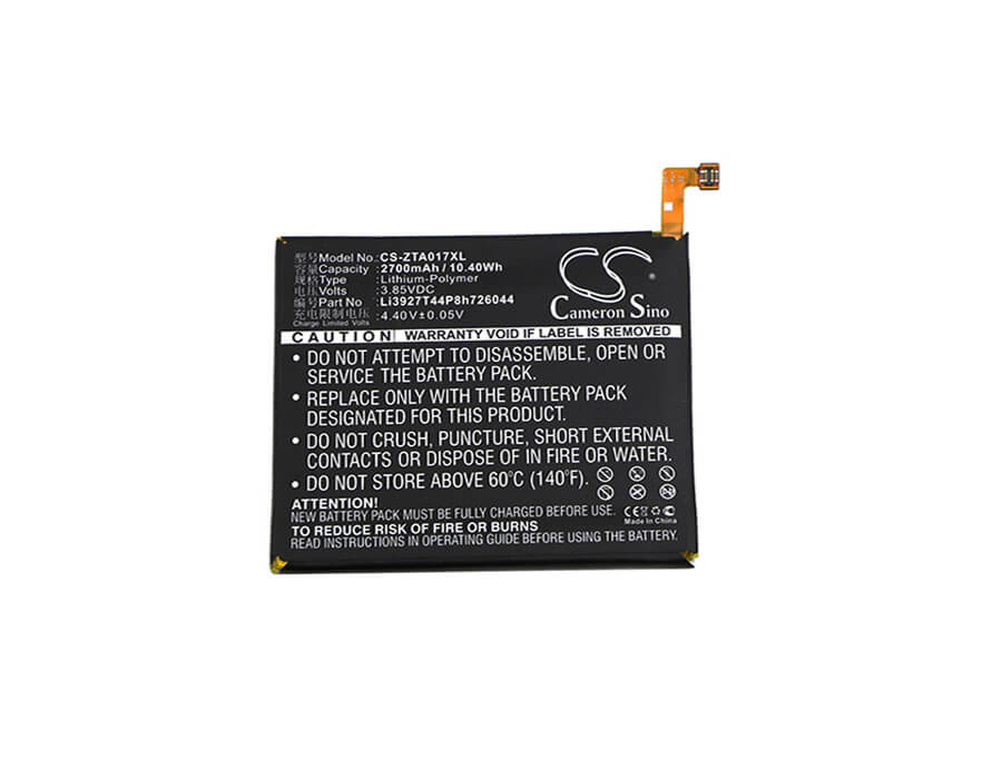 3.85V, 2700mAh, Li-Polymer Battery fits Zte, Axon 7 Mini, Axon 7 Mini Dual, 10.395Wh