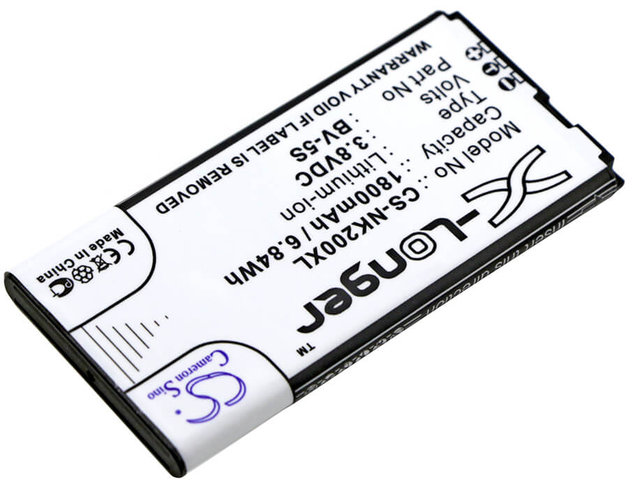 3.8V, 1800mAh, Li-ion Battery fits Nokia, Rm-1013, X2, 6.84Wh