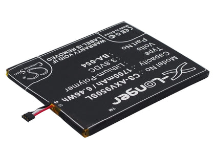 3.8V, 1700mAh, Li-Polymer Battery fits Aux, I7 Air, V950+, 6.46Wh
