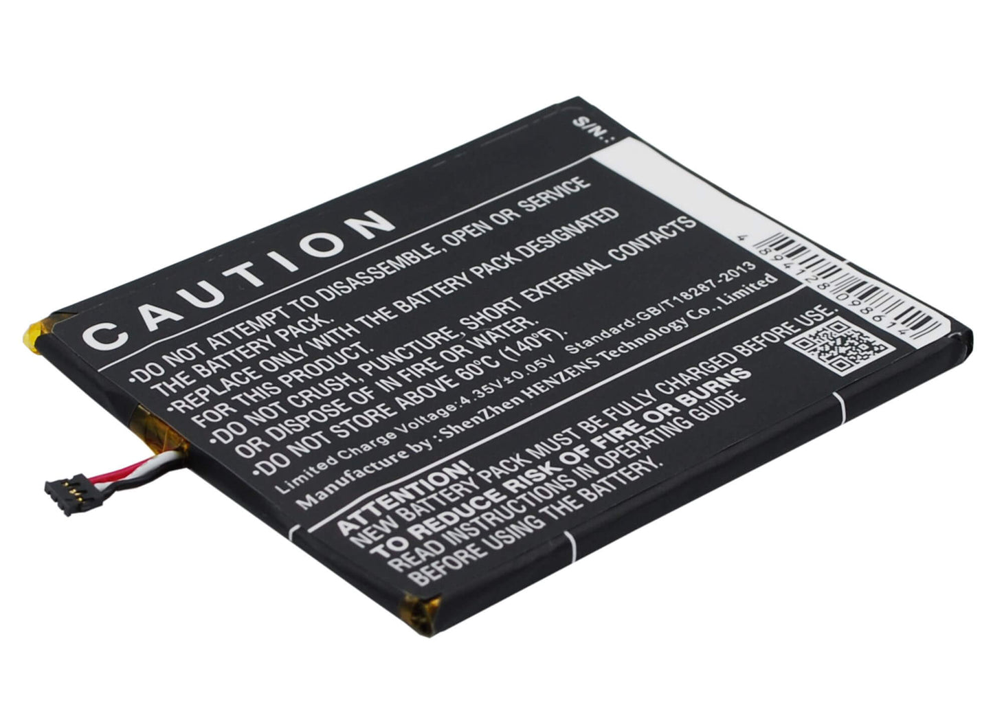 3.8V, 1700mAh, Li-Polymer Battery fits Aux, I7 Air, V950+, 6.46Wh