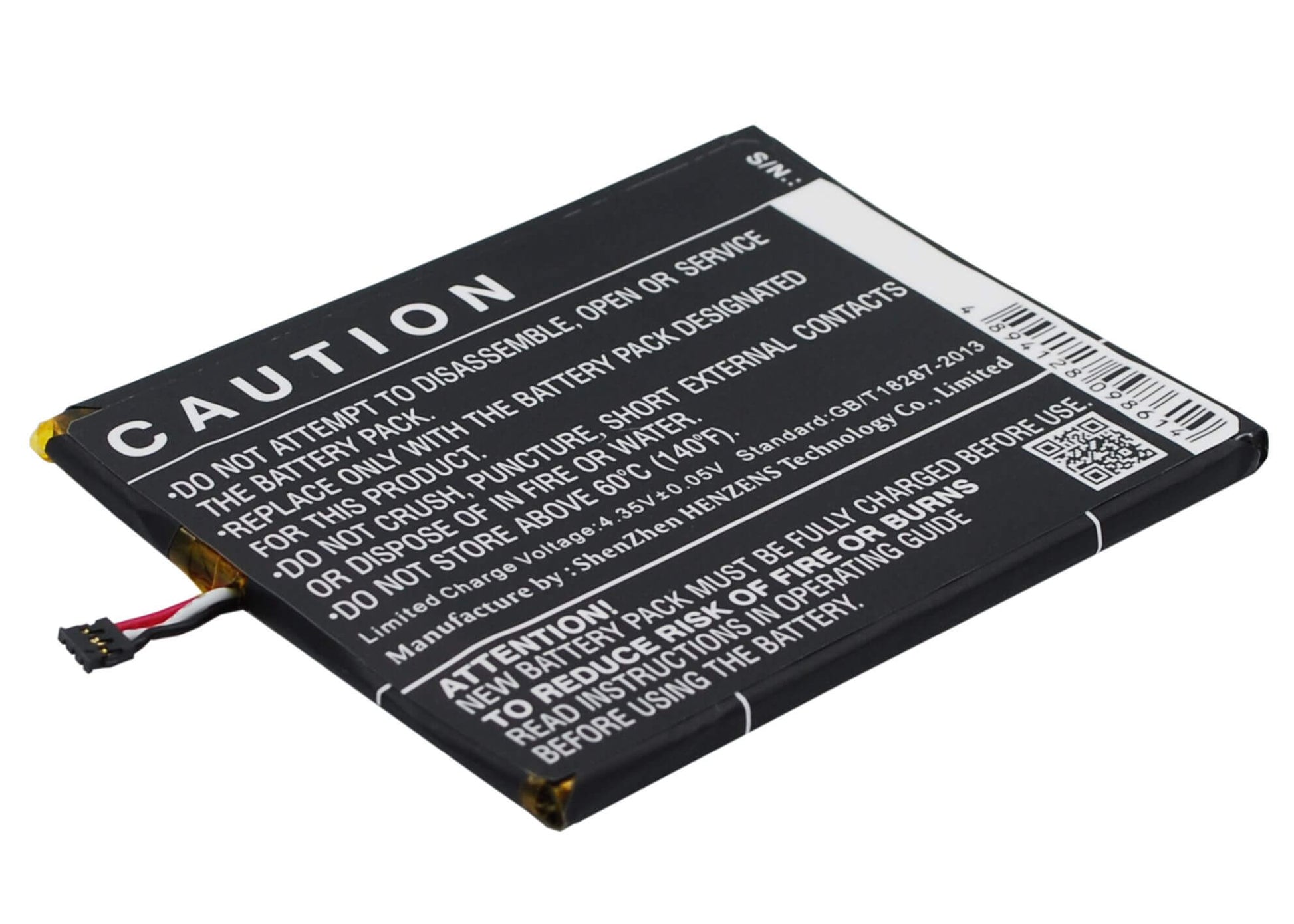 3.8V, 1700mAh, Li-Polymer Battery fits Aux, I7 Air, V950+, 6.46Wh