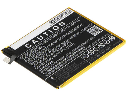 3.85V, 2800mAh, Li-Polymer Battery fits Meizu, M3, M3 Mini, 10.78Wh