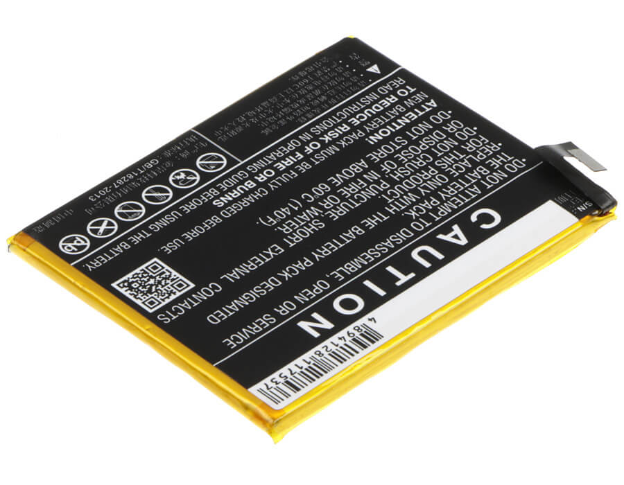 3.85V, 2800mAh, Li-Polymer Battery fits Meizu, M3, M3 Mini, 10.78Wh