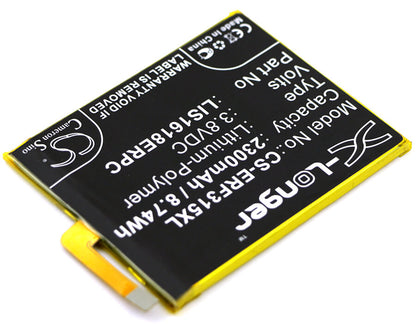 3.8V, 2300mAh, Li-Polymer Battery fits Sony, F3311, F3313, 8.74Wh