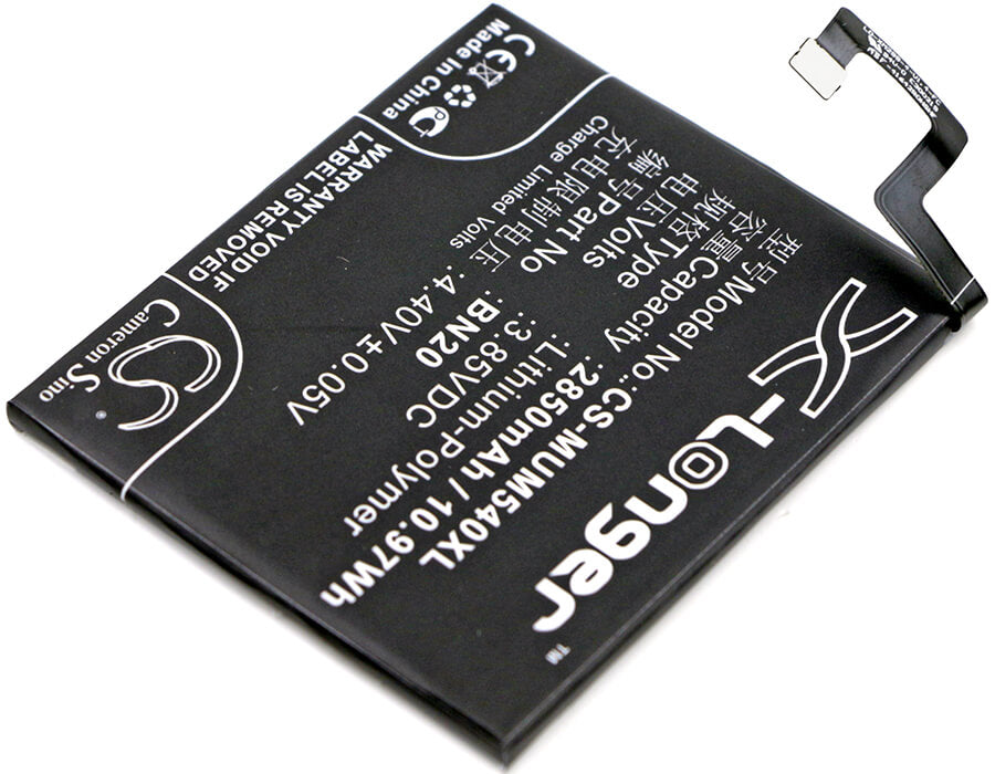 3.85V, 2850mAh, Li-Polymer Battery fits Xiaomi, Meri, Mi 5c, 10.9725Wh