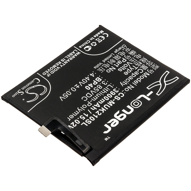 3.85V, 3900mAh, Li-Polymer Battery fits Redmi, K20 Pro, M1903f11a, 15.015Wh