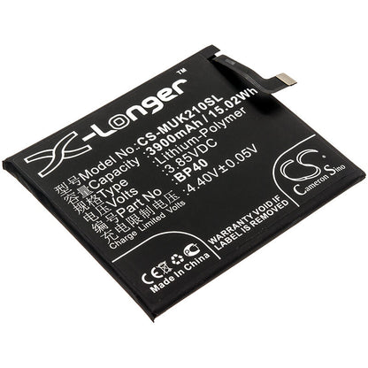 3.85V, 3900mAh, Li-Polymer Battery fits Xiaomi, M1903f11a, M1903f11c, 15.015Wh
