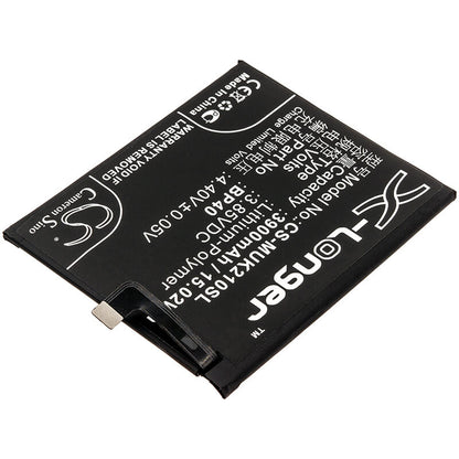 3.85V, 3900mAh, Li-Polymer Battery fits Xiaomi, M1903f11a, M1903f11c, 15.015Wh