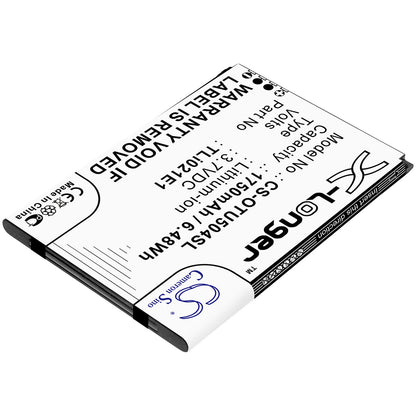 3.7V, 1750mAh, Li-ion Battery fits Alcatel, Ot-5047u, U5 Hd, 6.475Wh
