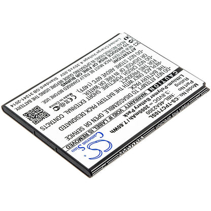 3.8V, 2000mAh, Li-Polymer Battery fits Neffos, C7a, Tp705a, 7.6Wh