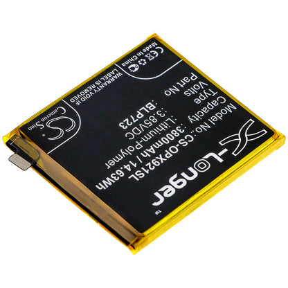 3.85V, 3800mAh, Li-Polymer Battery fits Oppo, Realme Xt, Rmx1921, 14.63Wh