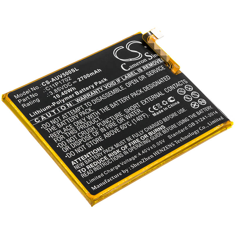 3.85V, 2700mAh, Li-Polymer Battery fits Asus, A009, V500kl, 10.395Wh