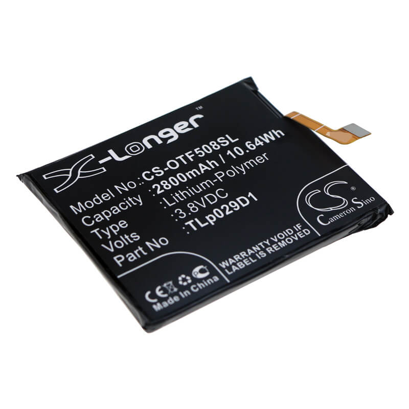 3.8V, 2800mAh, Li-Polymer Battery fits Vodafone, Smart N9, Vfd720, 10.64Wh
