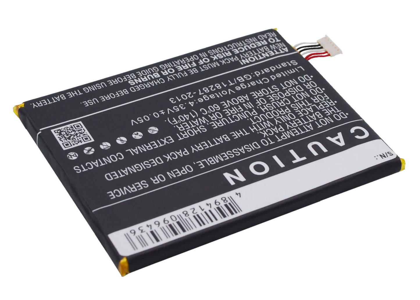 3.8V, 3000mAh, Li-Polymer Battery fits Alcatel, One Touch Flash 2, One Touch Flash 2 Dual Sim, 11.4Wh