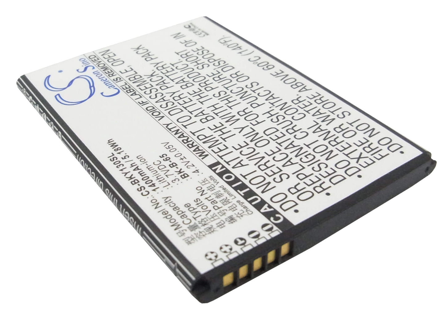 3.7V, 1400mAh, Li-ion Battery fits Bbk, Vivo 15t, Vivo Y13, 5.18Wh