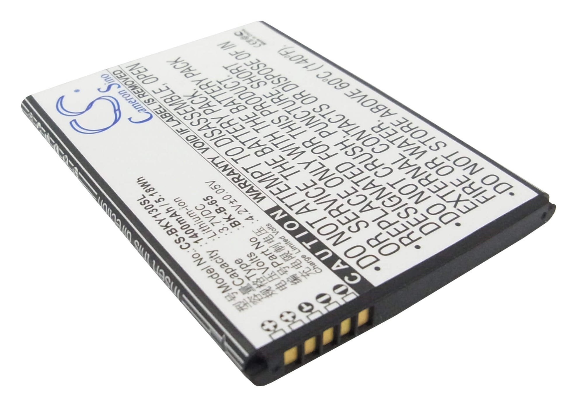 3.7V, 1400mAh, Li-ion Battery fits Bbk, Vivo 15t, Vivo Y13, 5.18Wh